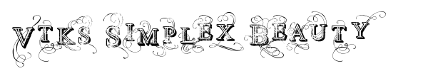 Vtks Simplex Beauty font preview